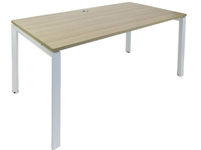 Novah Fixed Height Desk - Autumn Oak Top - 7 Sizes - 2 Frame Colours