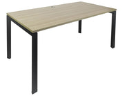 Novah Fixed Height Desk - Autumn Oak Top - 7 Sizes - 2 Frame Colours