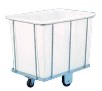 Large Mobile Plastic Waste/Laundry Trolley with Steel Frame