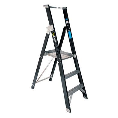 OX Fibreglass Platform Ladder - 2 - 8 Steps