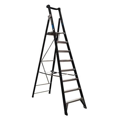 OX Fibreglass Platform Ladder - 2 - 8 Steps