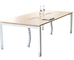 Oblique Height Adjustable Boardroom Table with Power & Data Modules - 2 Sizes