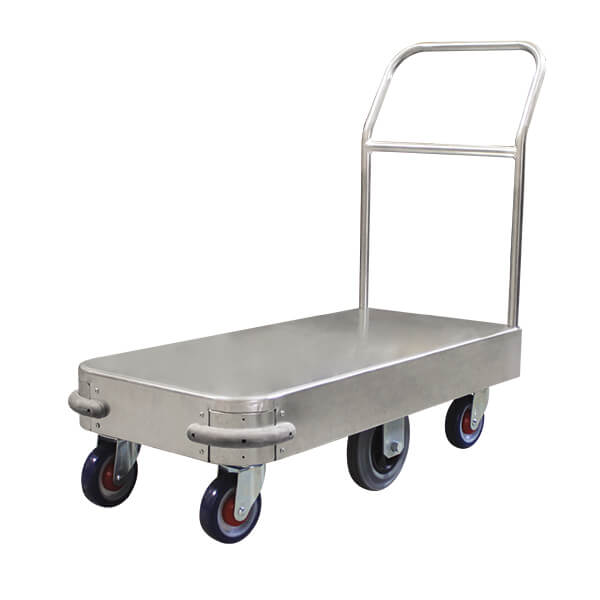 Galvanised Steel 6 Wheel Stock Trolley - Standard