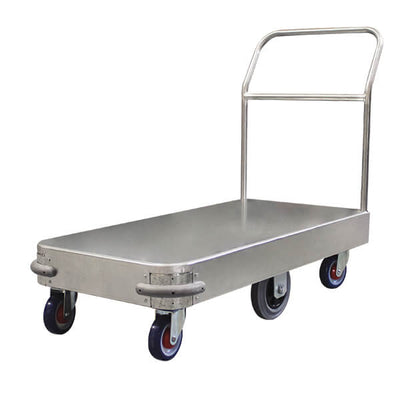 Galvanised Steel 6 Wheel Stock Trolley - Large