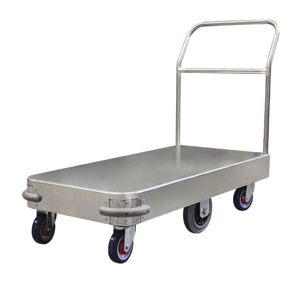 Galvanised Steel 6 Wheel Stock Trolley - Large