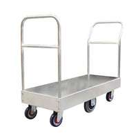Heavy Duty Galvanised Steel Double Handle Deck Trolley - Standard