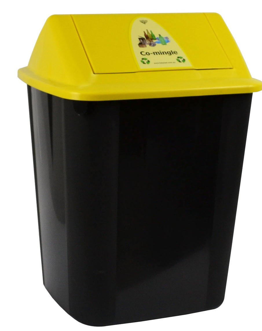 Colour-coded Waste Separation/Recycling Bins - 4 Categories