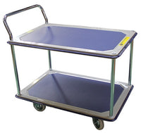 Large Pressed Steel Shelf Trolley - 2 & 3 Levels