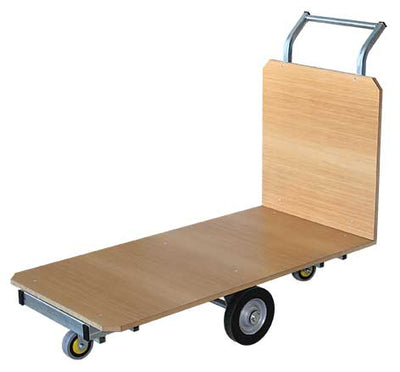 Heavy Duty Solid End Panel Rocking Deck Trolley - Single or Double Ends