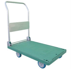 Heavy Duty Plastic-coated Deck Trolley with Fold Down Handle