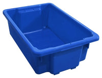 32 Litre Coloured Plastic Bin - Blue