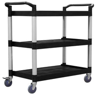 Large Plastic Service Trolley - 2 & 3 Level