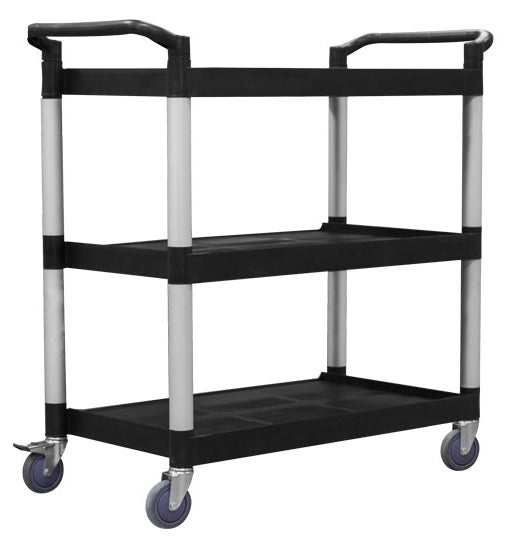 Tall 3 Tier Plastic Service Trolley