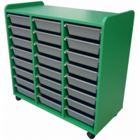 Mobile Melteca Plastic Tote Tray Trolley in 3 Sizes