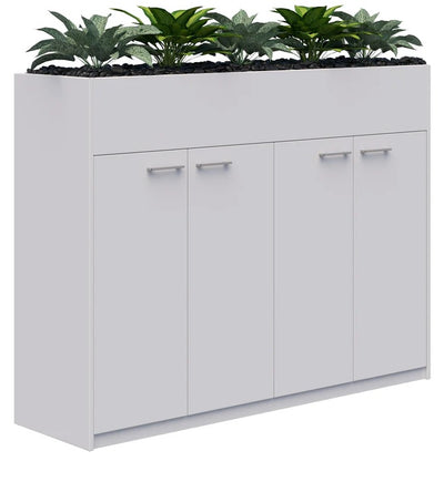 Rapid Storage Cupboard Planter - with Artificial Plants - Non-locking - 4 Sizes
