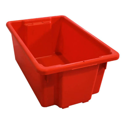 52 Litre Coloured Plastic Bin - Red
