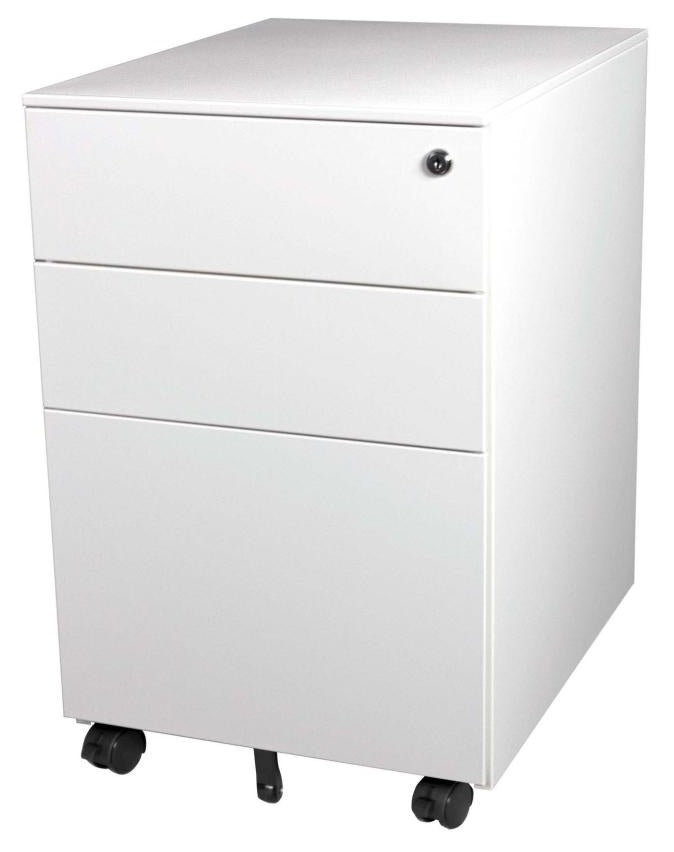 Steelco Trimline 3 Drawer Desk Mobile - 2 Colours