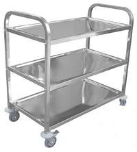 Three Level Stainless Steel Service Trolley - 2 Sizes