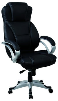 Darth Highback Executive Chair in Black PU Leather