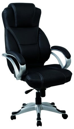 Darth Highback Executive Chair in Black PU Leather