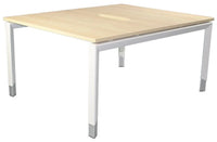 Oblique 2 Person Back to Back Height Adjustable Desk - 3 Sizes