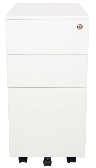 Steelco Slimline 3 Drawer Desk Mobile - 3 Colours