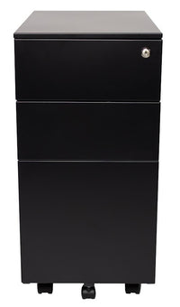 Steelco Slimline 3 Drawer Desk Mobile - 3 Colours