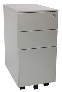 Steelco Slimline 3 Drawer Desk Mobile - 3 Colours