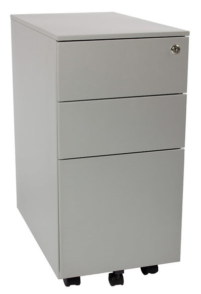 Steelco Slimline 3 Drawer Desk Mobile - 3 Colours