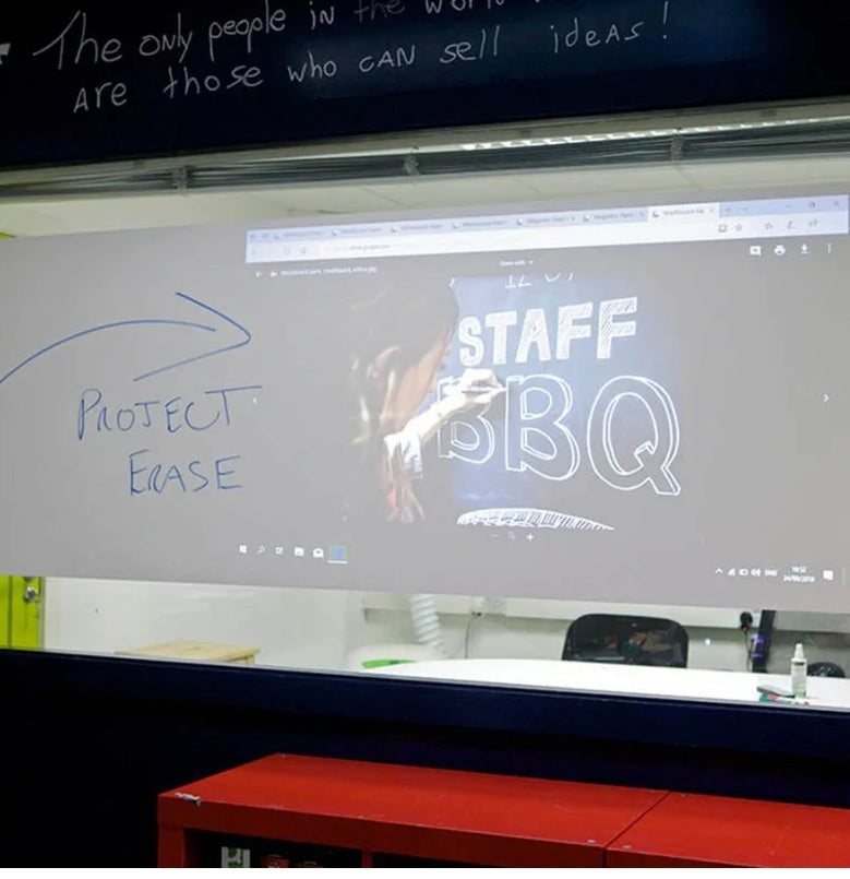 Smart Magnetic Whiteboard Wallcovering - Low Sheen - 3 in 1