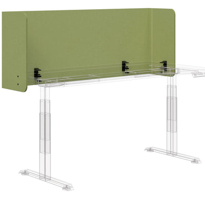 Sonic Fold Around Acoustic Desk Hung Screen - 4 Sizes