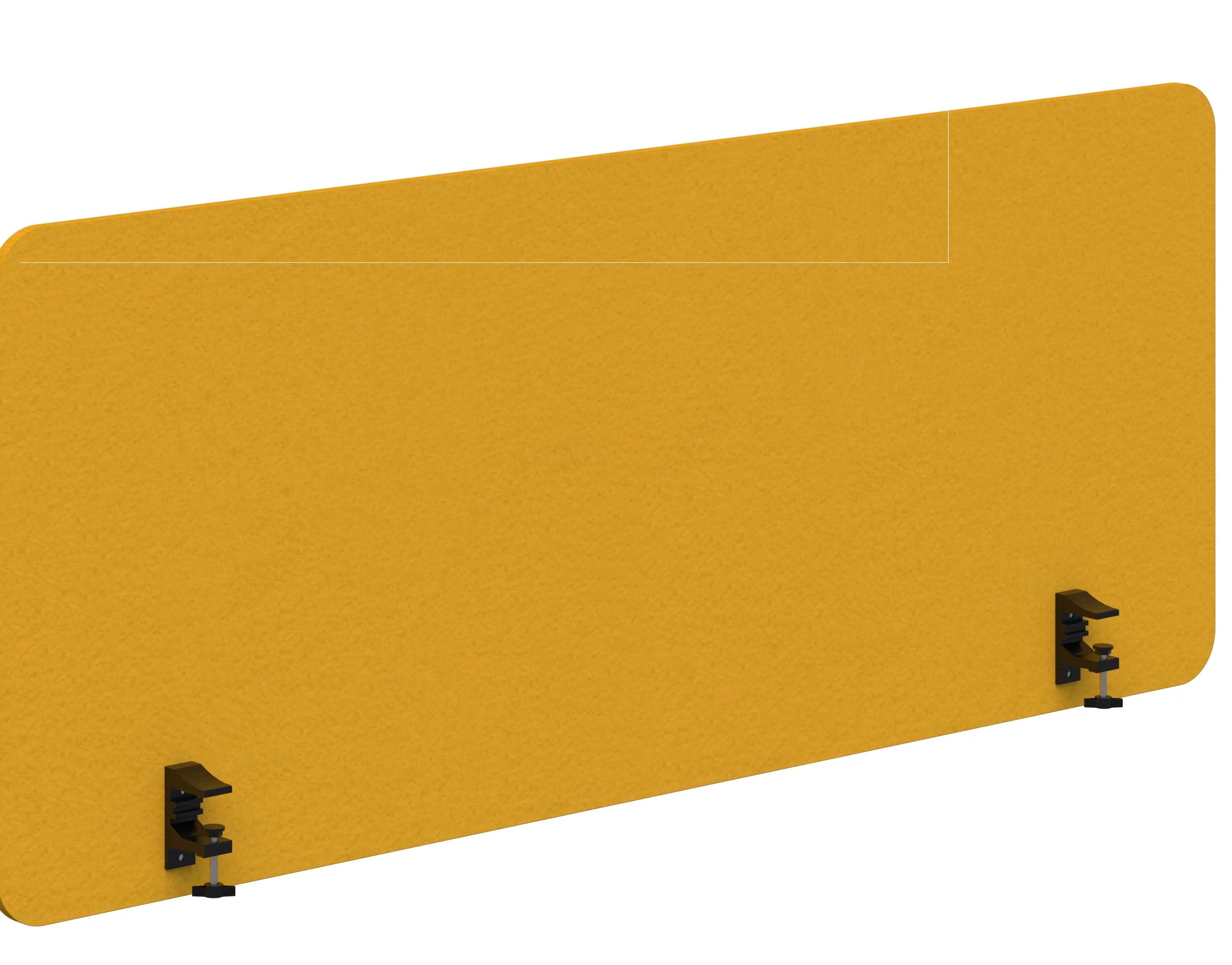 Sonic 24 Acoustic Desk Mounted Screen - 695mm