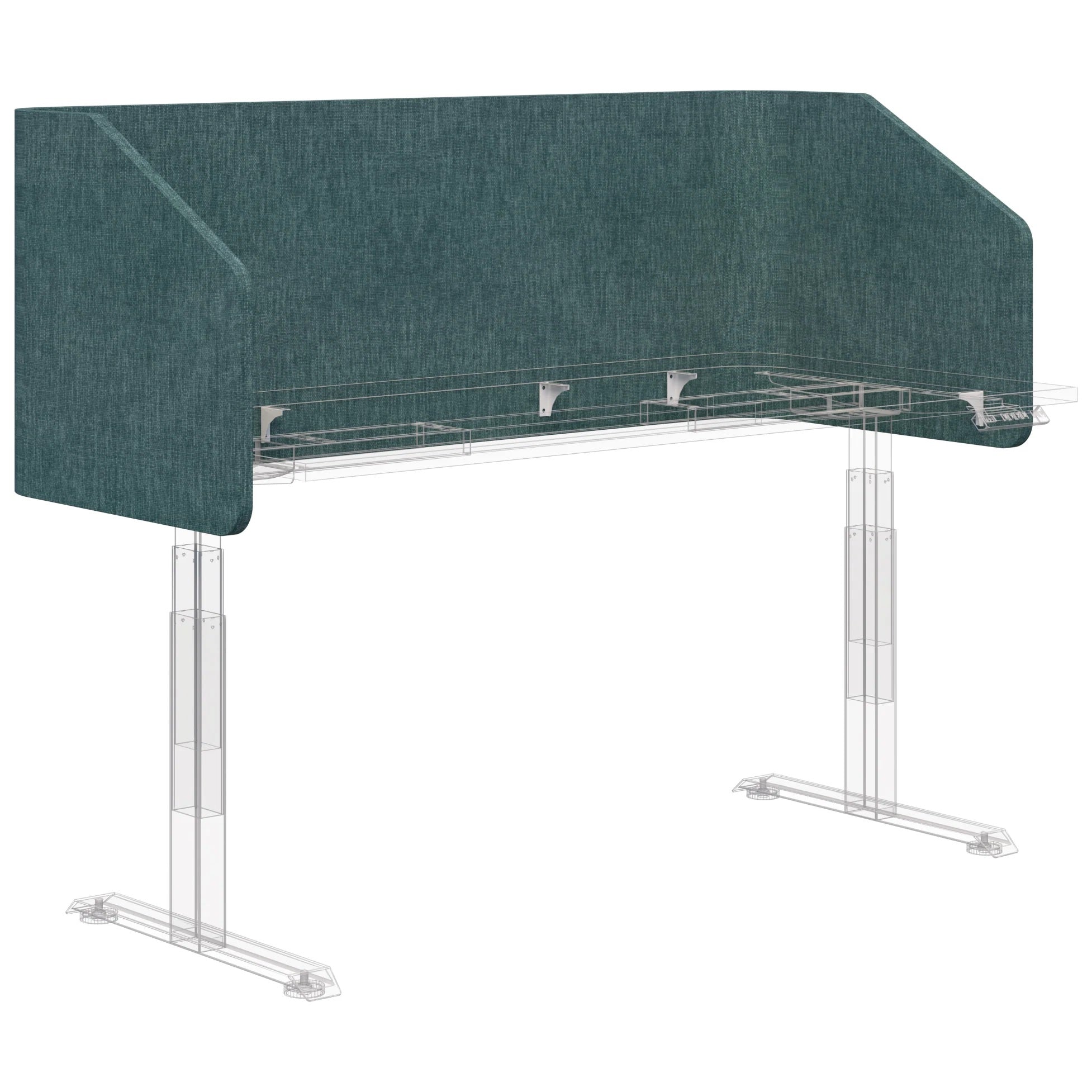 Sonic Acoustic Large Wrap Around Tapered Desk Screen