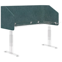 Sonic Acoustic Large Wrap Around Tapered Desk Screen - 6 Sizes