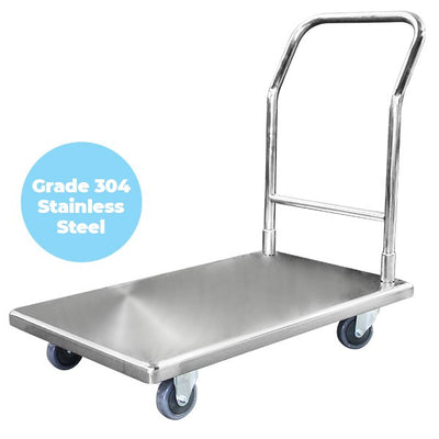 Stainless Steel Platform Trolley - 2 Sizes