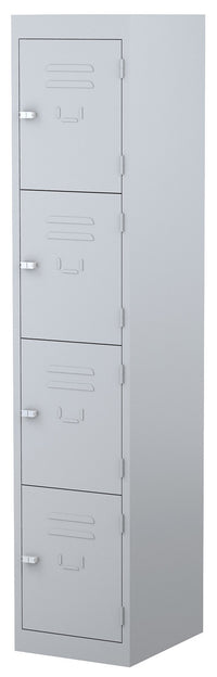 Steelco Powder-coated Steel Storage Locker - 380mm wide - 4 Door Options