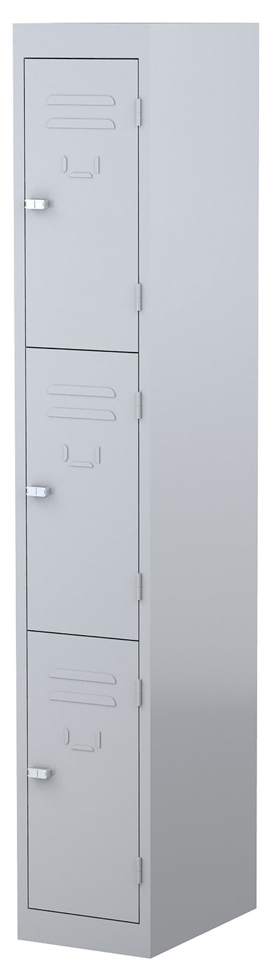 Steelco Powder-coated Steel Storage Locker - 305mm wide - 4 Door Options