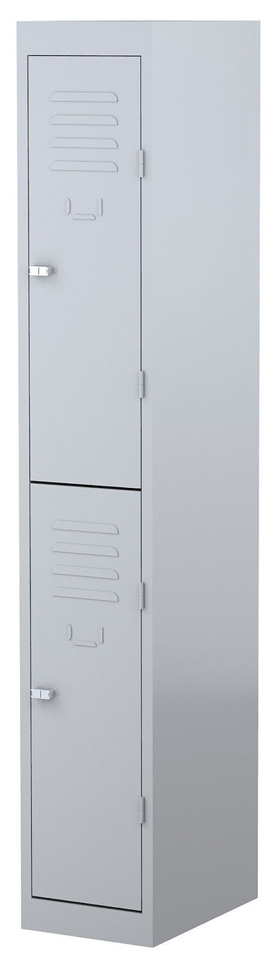 Steelco Powder-coated Steel Storage Locker - 305mm wide - 4 Door Options