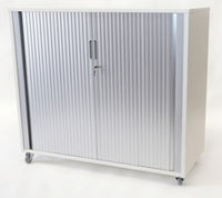 Tambour Door Cabinet with Melteca Exterior - 5 Sizes