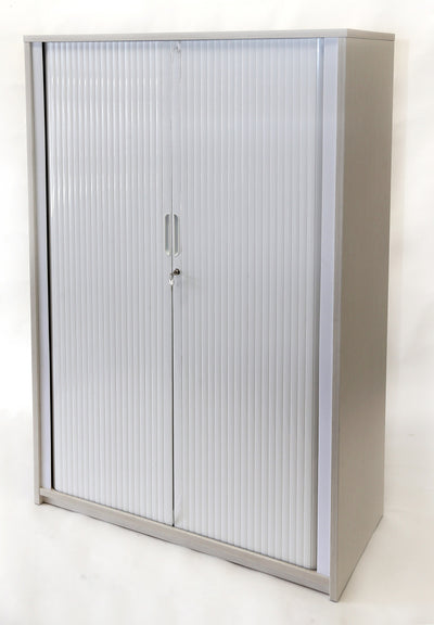 Tambour Door Cabinet with Melteca Exterior - 5 Sizes