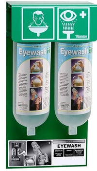 Tobin Eyewash - ph Neutralising Buffer Solution with Wall Mounting Stand - 2 Sizes