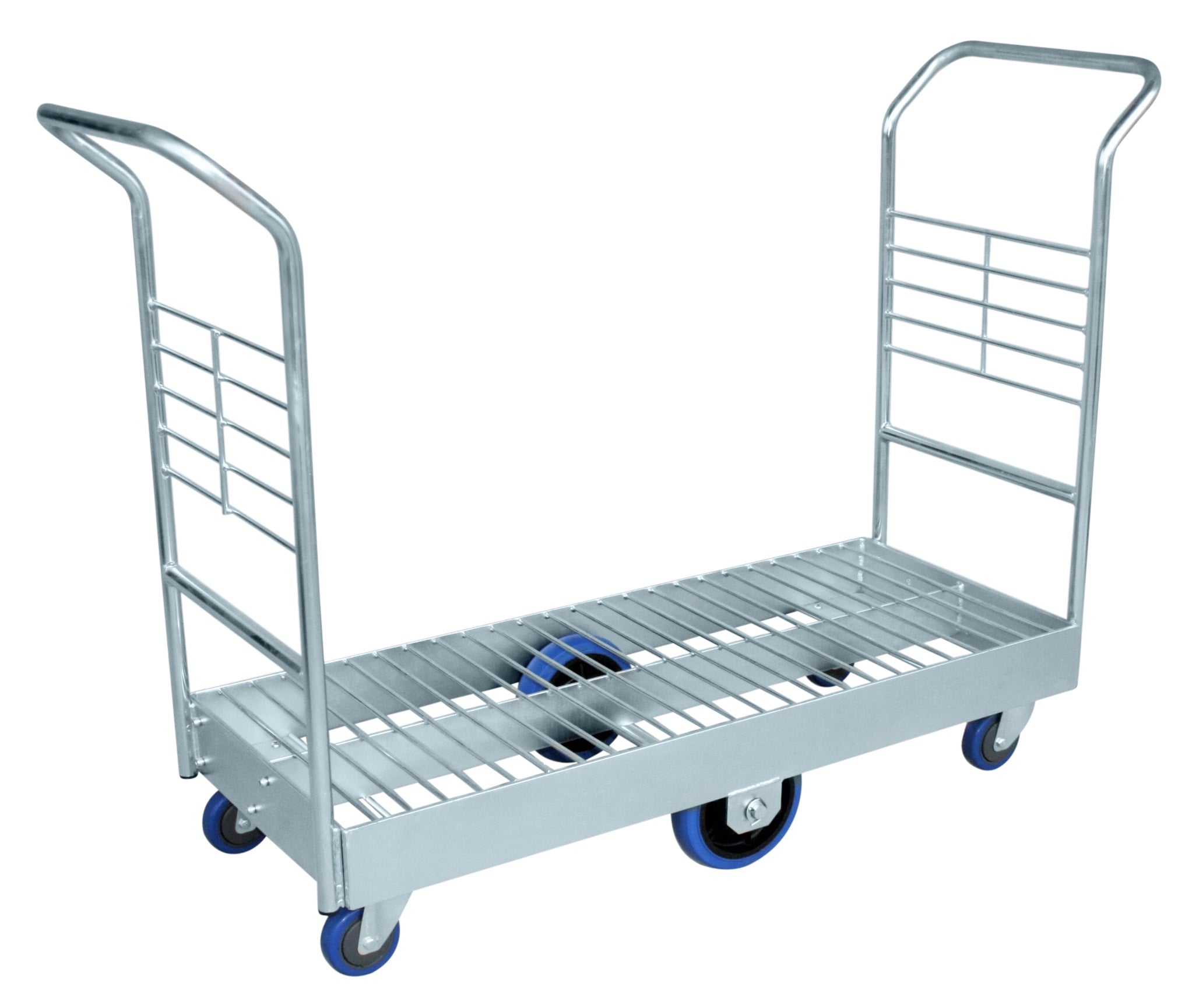 Heavy Duty Steel Rocking Platform Trolley with Double Handles