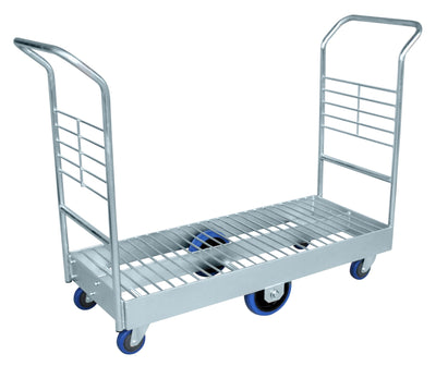 Heavy Duty Steel Rocking Platform Trolley with Double Handles