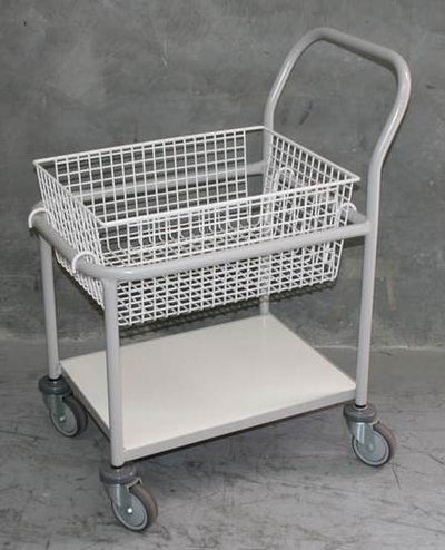 Standard Single Basket & Melteca Shelf Trolley