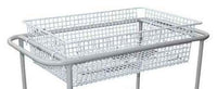 White Plastic Coated Basket for BC94 Double Basket Trolley