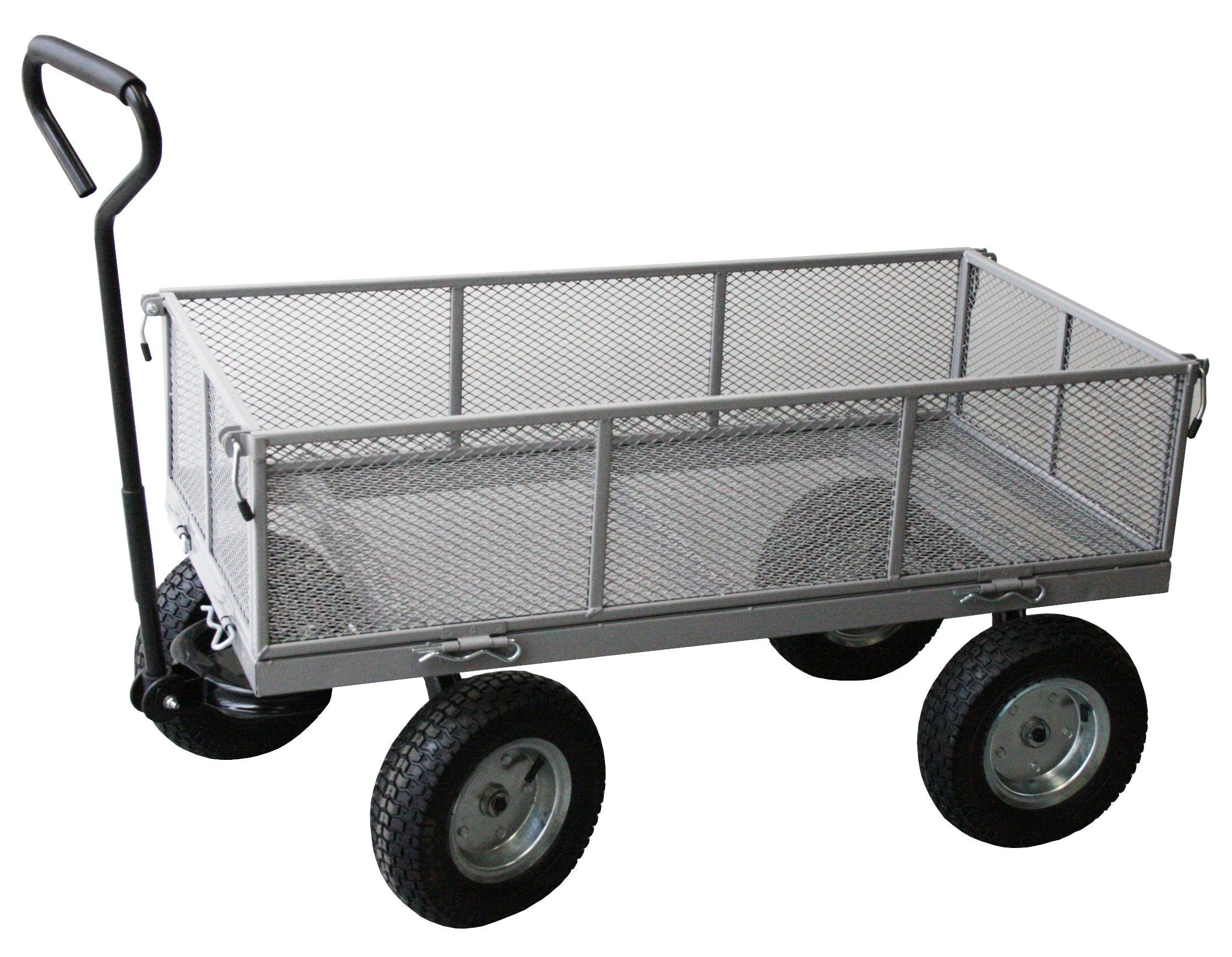 Steel Mesh Deck Trolley with Removable Sides - 2 Sizes