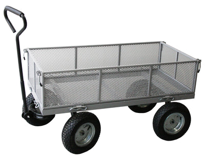 Steel Mesh Deck Trolley with Removable Sides - 2 Sizes