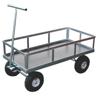 Heavy Duty Plywood Deck Trolley with Side Frame