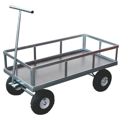 Heavy Duty Plywood Deck Trolley with Side Frame