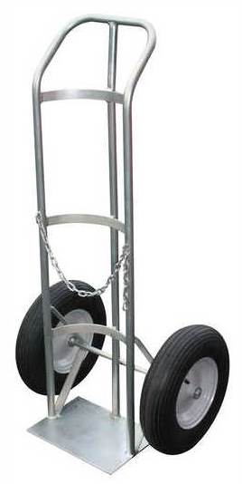 Heavy Duty Zinc-plated Single Gas Cylinder Hand Trolley